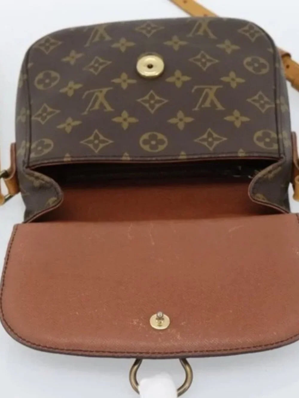 LOUIS VUITTON Monogram Saint Cloud MM Shoulder Bag M51243 LV Auth ki6686